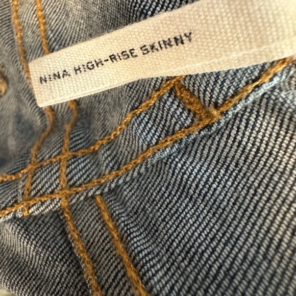 Rag & Bone Blue Nina High Rise Skinny Jeans - Picture 11 of 11